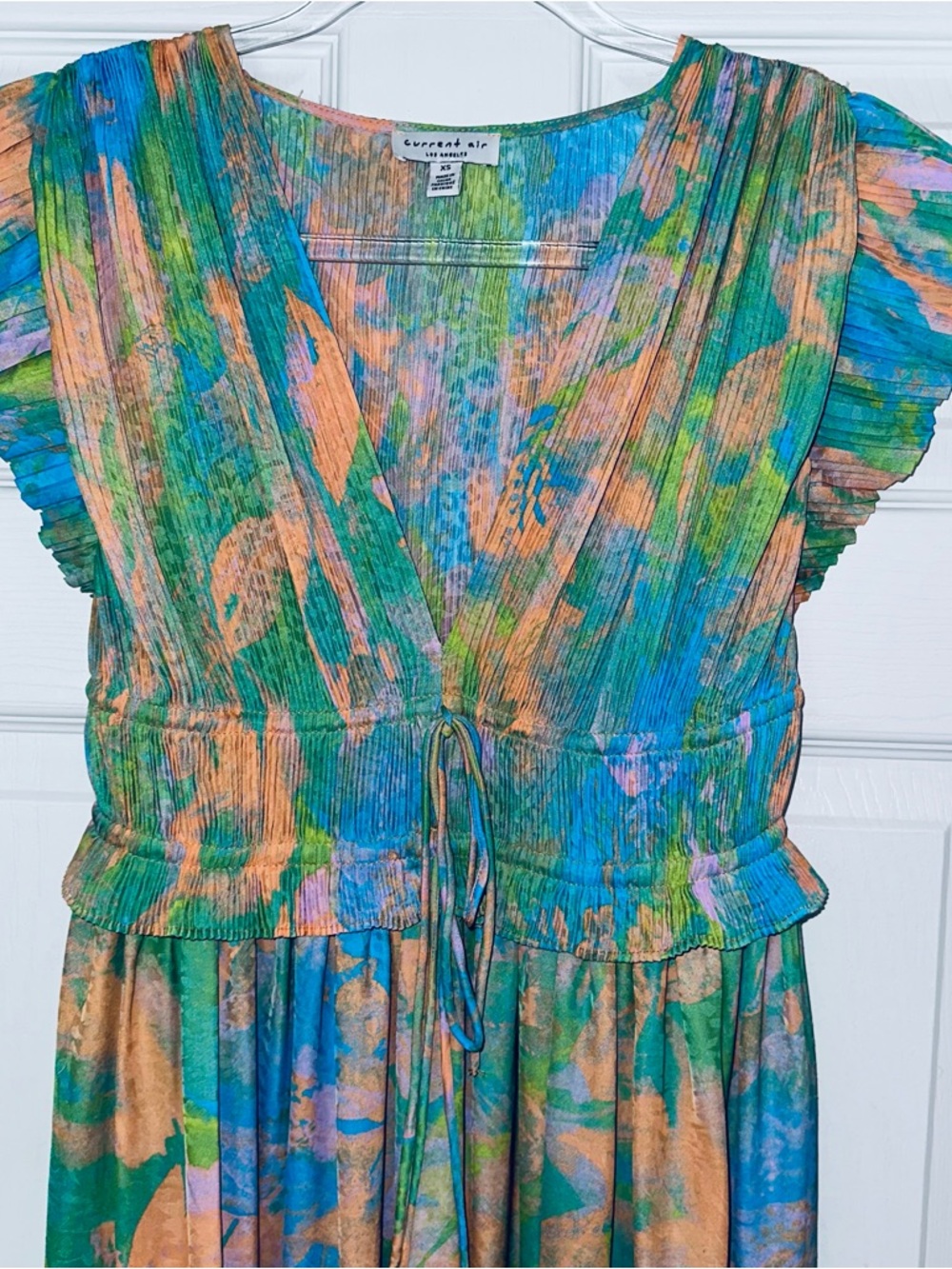 Anthropologie Current Air Watercolor Midi Dress XS - Picture 3 of 8